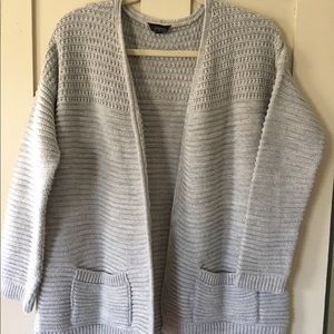 TopShop Gray Knitted Cardigan Sweater